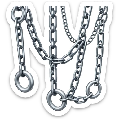  Chains vertical  sticker