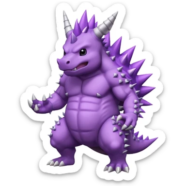 Nidoking (full body) sticker