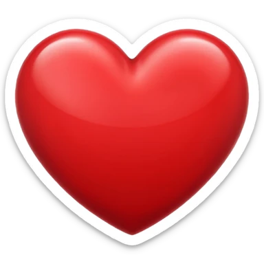 dark red heart emoji sticker