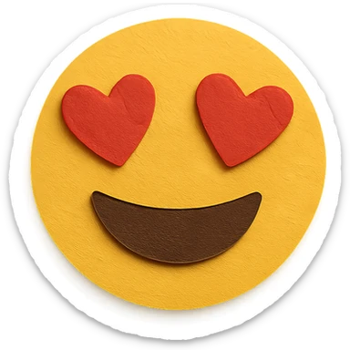 smiling face with heart-eyes sticker