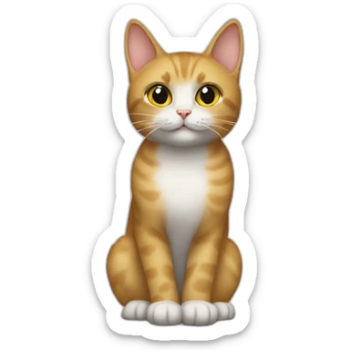 cat standing in front of twin towers sticker