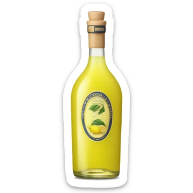 a single bottle of limoncello sticker