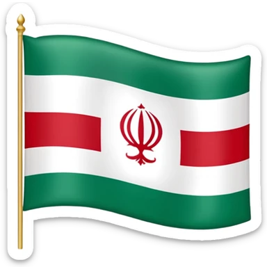 Flag of Iran qajar aga Mohammad khan  sticker