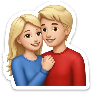 ligth couple kissing sticker