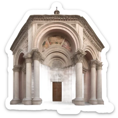 battistero e duomo di parma sticker