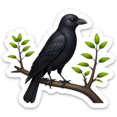 crow sticker