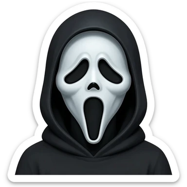 Ghostface girl sticker