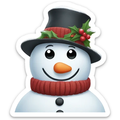 snowman sticker