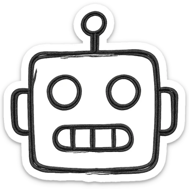 Arnold, AI, robot emoji sticker