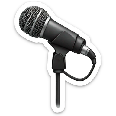 Hand dropping mic sticker