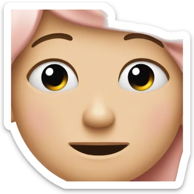 Blushing face emoji coveringhis face sticker