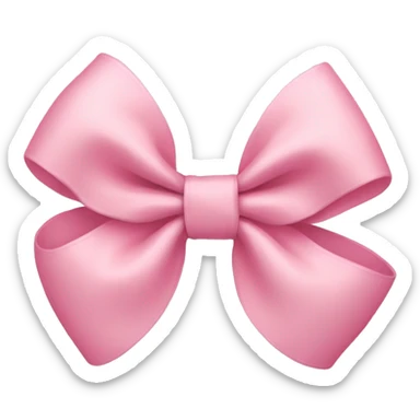 Pastel pink bow sticker