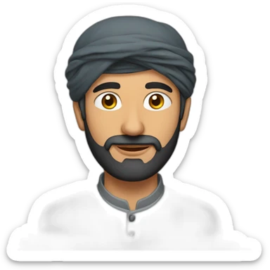 Kashmiri man sticker