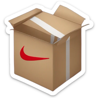 Red nike box sticker