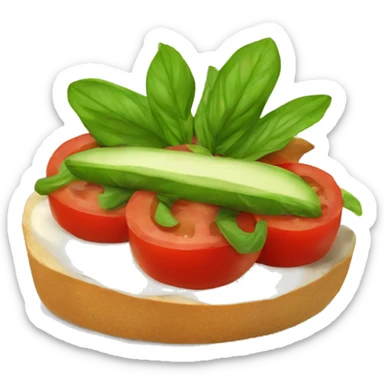 one healthy vegan canape sticker