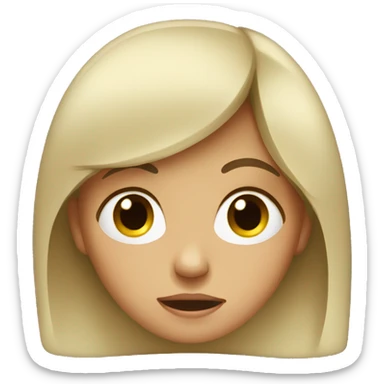 "a girl is cry" sticker