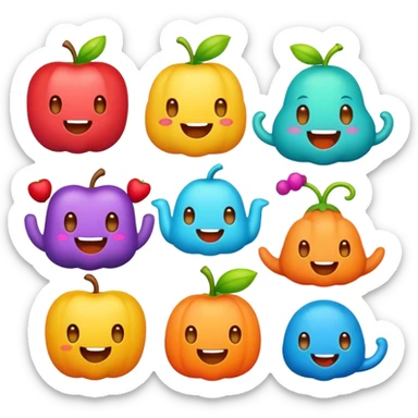 Omnom license caracters sticker