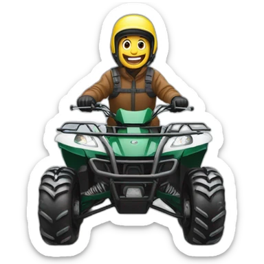 ATV with Snowplow sticker