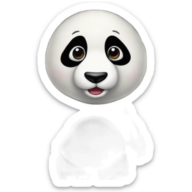 panda in the subway sticker