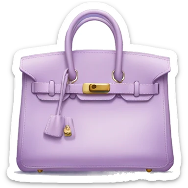 Light purple birkin bag  sticker