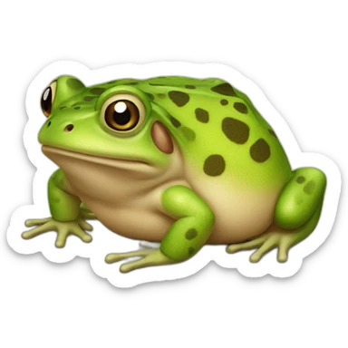 Toad with mouse - two friends sticker