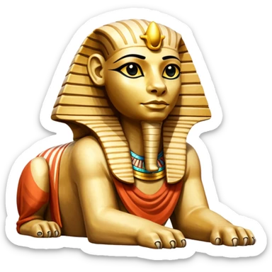 egypt sfenks sticker
