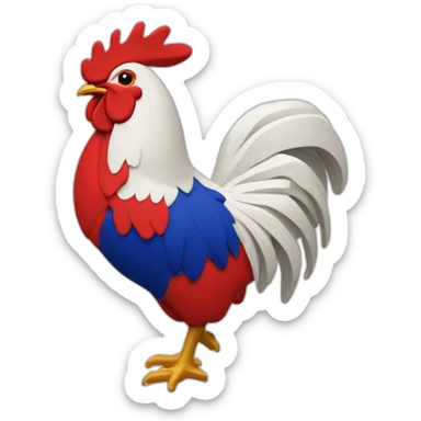 Logo Coq rouge de l’équipe de France de rugby sticker