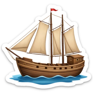 small merchant ship sticker