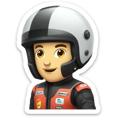 Dorian Poli qui fait du karting  sticker