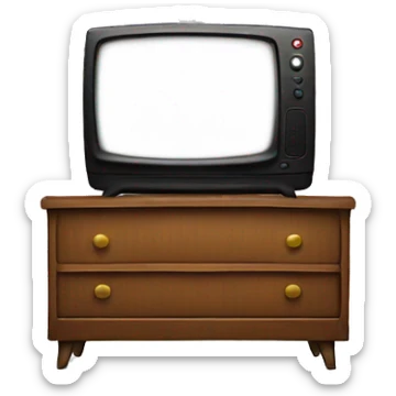 Sofa and tv sticker