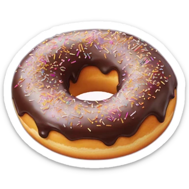 Donut sucré au sucre sticker