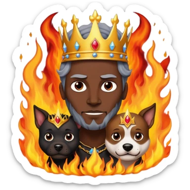 hades and dog in hell sticker