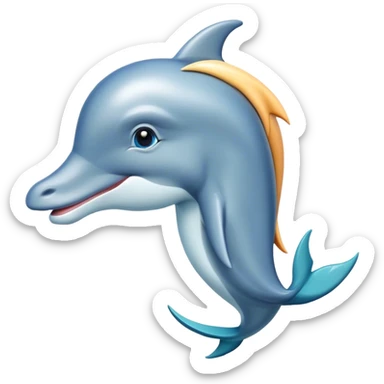 Horse head with dolphin body sticker