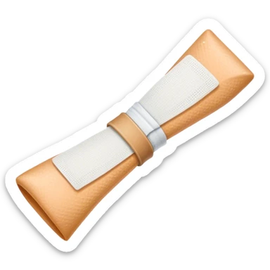 refresh arrow loop made of medical bandages sticker