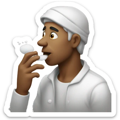 person smelling salt  sticker