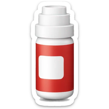 red albuterol sulfate inhaler sticker