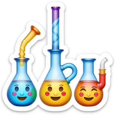 Emojy bongs sticker