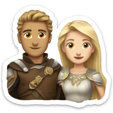 Hadrien and Lea sticker