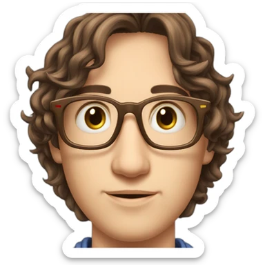 Paul lebas classe prepa maths lunettes châtain 19 ans sticker