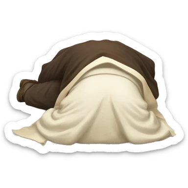 face down Harry Potter robe Person lying down face down sticker