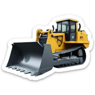 A bulldozer giving birth sticker