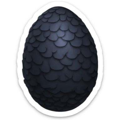 black dragon egg sticker
