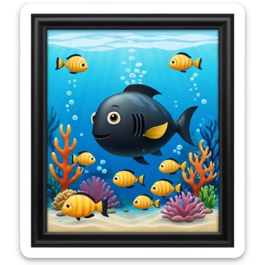 underwater library sticker