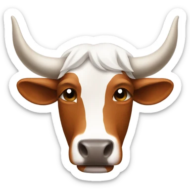 Crying Texas Longhorn sticker