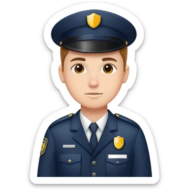 security guard with price tag sticker