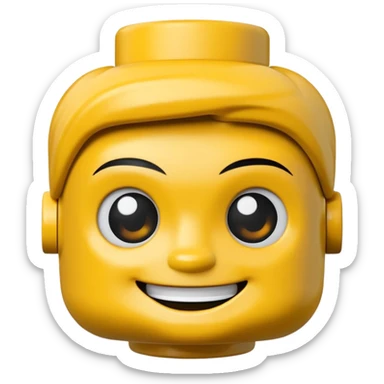 Lego head sticker