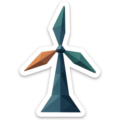 low-poly geometric abstract icon representing Blakeleigh sticker