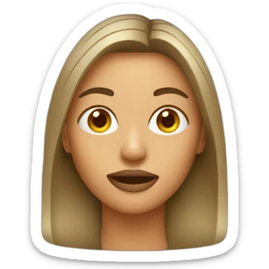 woman with glue in face sticker