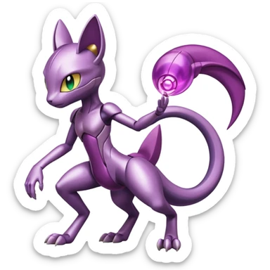Meloetta-Mewtwo-Genesect-Pokémon-Fakémon-fusion-hybrid-creature sticker