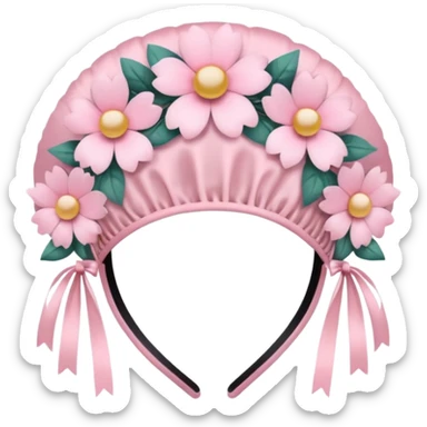 Pink simple headpiece  sticker